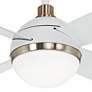 54" Minka Aire Orb Flat White LED Ceiling Fan with Remote