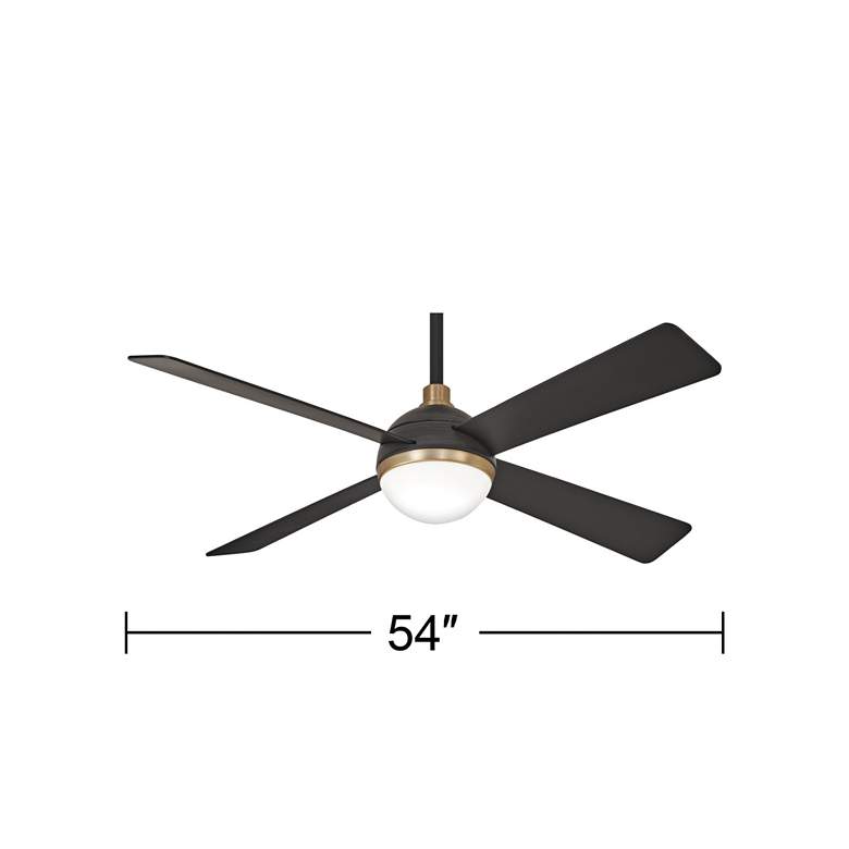 Image 5 54" Minka Aire Orb LED Brushed Carbon Indoor Ceiling Fan with Remote more views