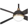 7_54" Minka Aire Orb LED Brushed Carbon Indoor Ceiling Fan with Remote more views