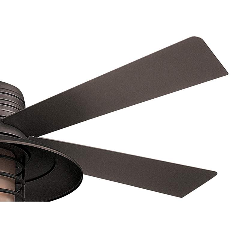 Image 4 54 inch Minka Aire Rainman Bronze Cage Wet Rated LED Fan with Wall Control more views