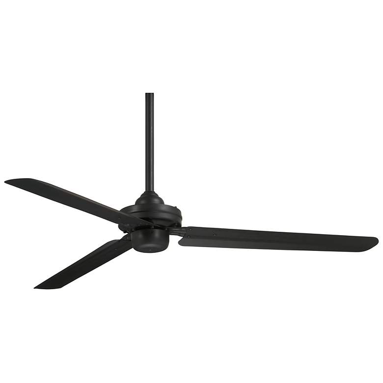 Image 2 54 inch Minka Aire Steal Coal Finish 3-Blade Ceiling Fan with Wall Control