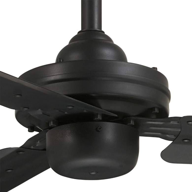 Image 3 54" Minka Aire Steal Coal Finish 3-Blade Ceiling Fan with Wall Control more views