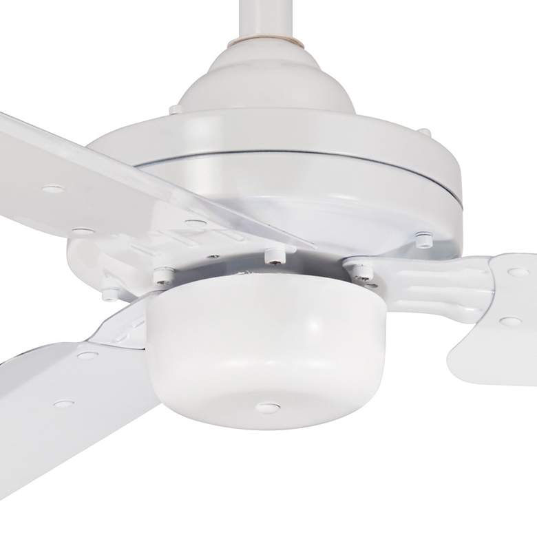 Image 3 54" Minka Aire Steal Flat White Ceiling Fan with Wall Control more views