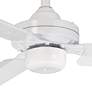 54" Minka Aire Steal Flat White Ceiling Fan with Wall Control