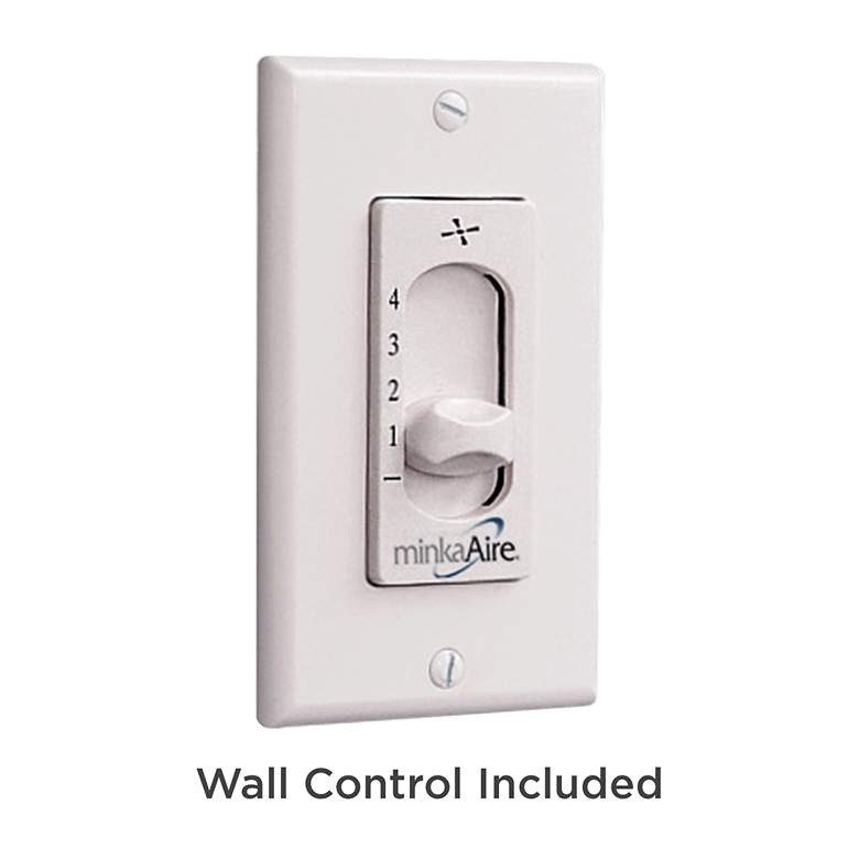 Image 4 54" Minka Aire Steal Flat White Ceiling Fan with Wall Control more views