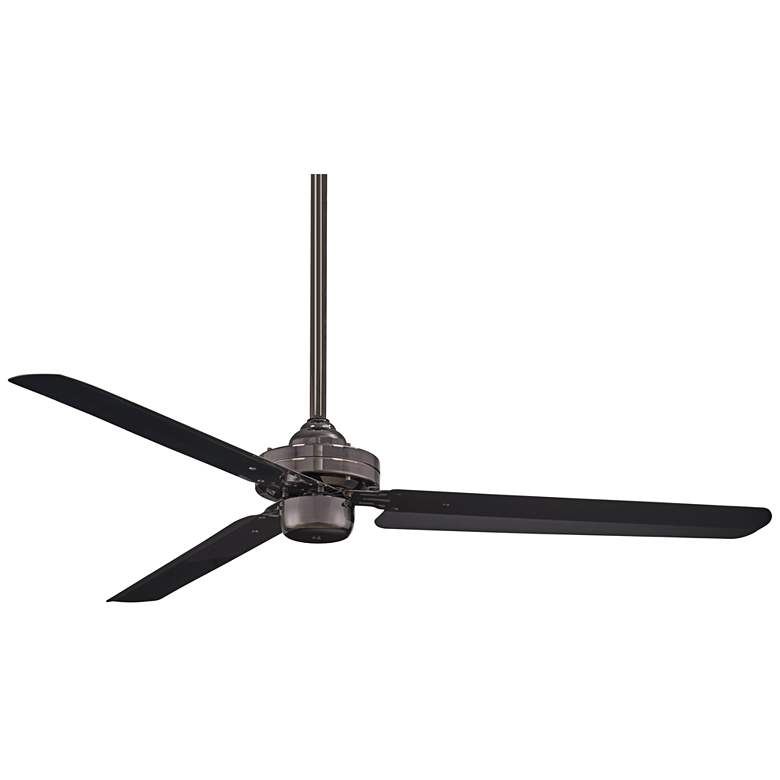 Image 2 54 inch Minka Aire Steal Gun Metal Ceiling Fan with Wall Control