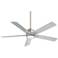 54" Minka Aire Stout Brushed Nickel LED Ceiling Fan with Remote