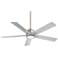 54" Minka Aire Stout Brushed Nickel LED Ceiling Fan with Remote