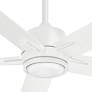 54" Minka Aire Stout Flat White LED Ceiling Fan with Remote