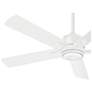 54" Minka Aire Stout Flat White LED Ceiling Fan with Remote