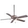 54" Minka Aire Sundowner Driftwood Outdoor Ceiling Fan with Pull Chain