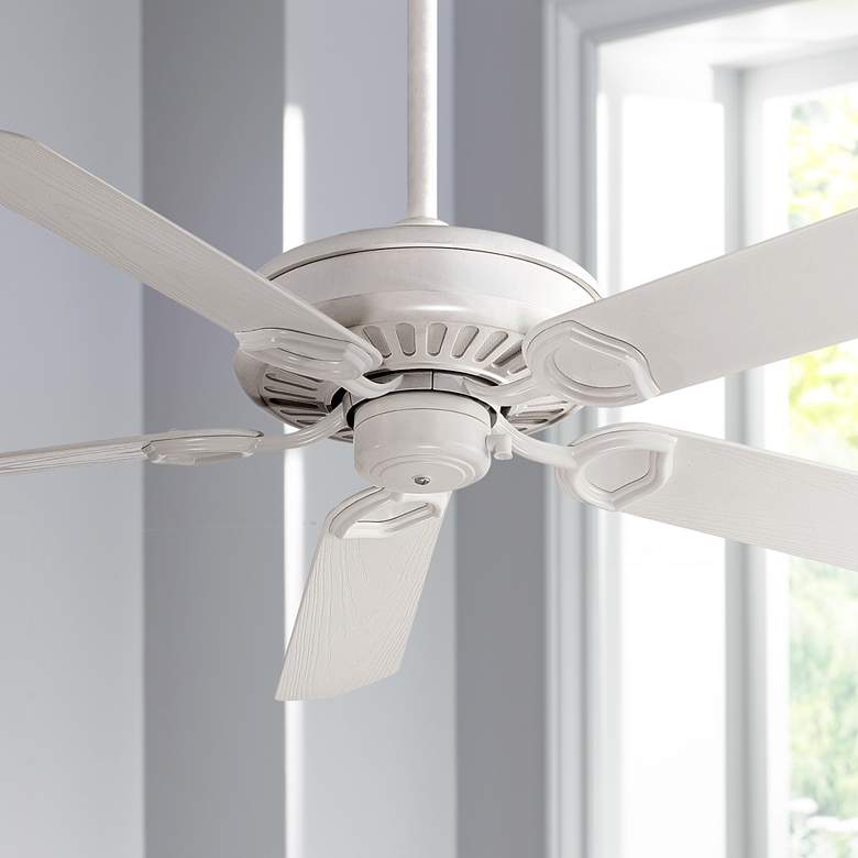 Image 1 54 inch Minka Aire Sundowner ENERGY STAR Bone White Ceiling Fan