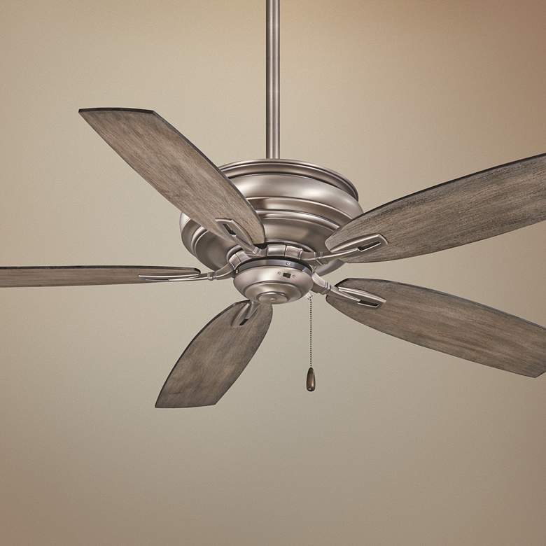 Image 1 54 inch Minka Aire Timeless Burnished Nickel Pull Chain Ceiling Fan