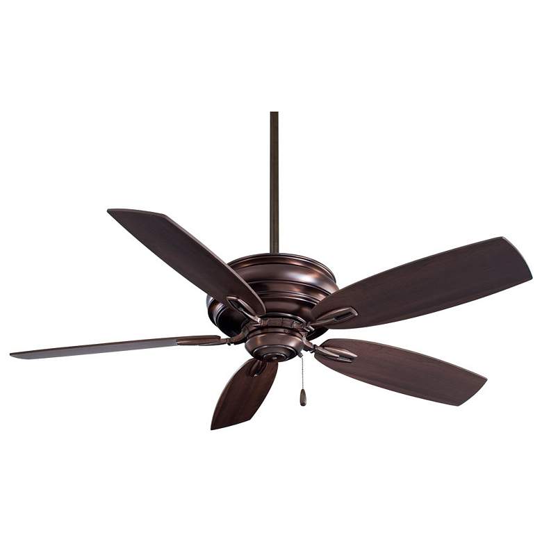 Image 2 54 inch Minka Aire Timeless Dark Brushed Bronze Pull Chain Ceiling Fan