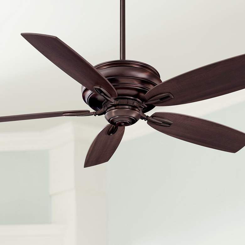 Image 1 54 inch Minka Aire Timeless Dark Brushed Bronze Pull Chain Ceiling Fan
