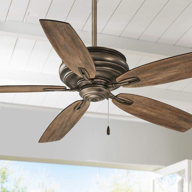 Image 1 54 inch Minka Aire Timeless Heirloom Bronze Ceiling Fan with Pull Chain