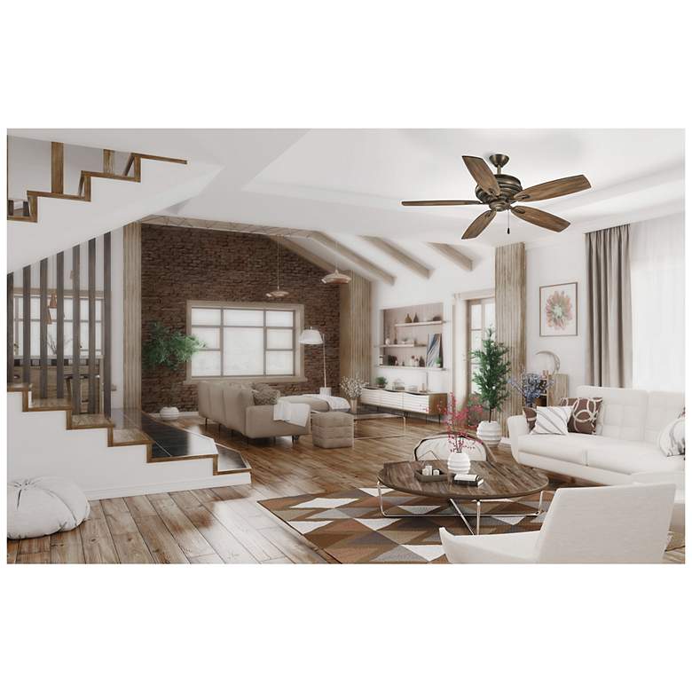 Image 5 54" Minka Aire Timeless Heirloom Bronze Ceiling Fan with Pull Chain more views