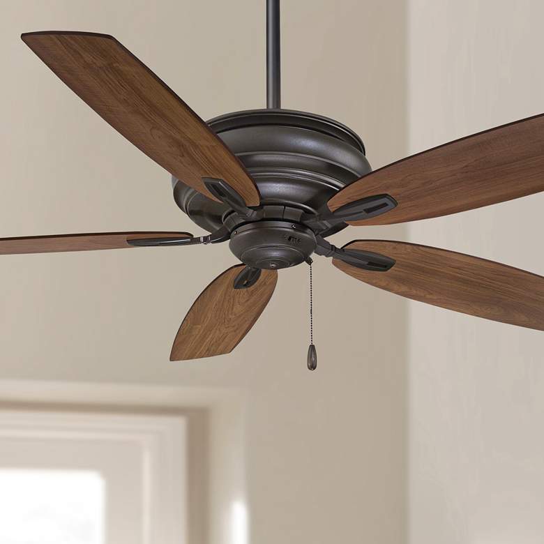 Image 1 54 inch Minka Aire Timeless Oil-Rubbed Bronze Ceiling Fan with Pull Chain
