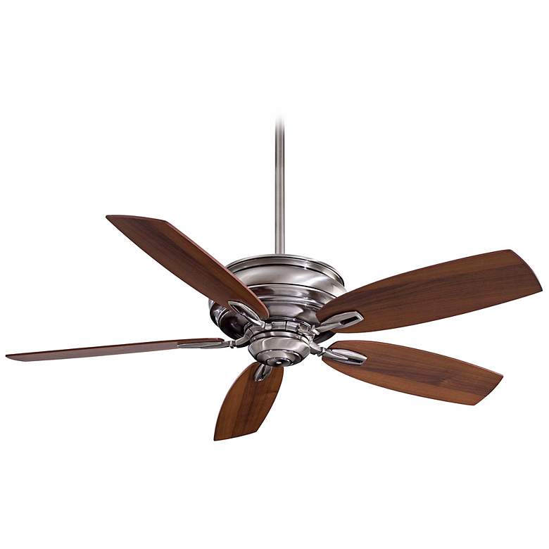 Image 2 54" Minka Aire Timeless Pewter 5-Blade Ceiling Fan with Pull Chain