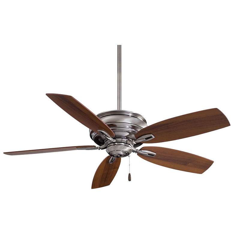 Image 2 54" Minka Aire Timeless Pewter 5-Blade Ceiling Fan with Pull Chain