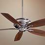 54" Minka Aire Timeless Pewter 5-Blade Ceiling Fan with Pull Chain