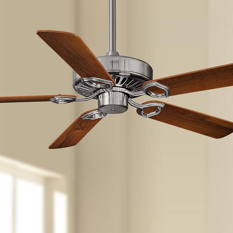 Image 1 54 inch Minka Aire Ultra-Max Brushed Nickel Ceiling Fan with Remote