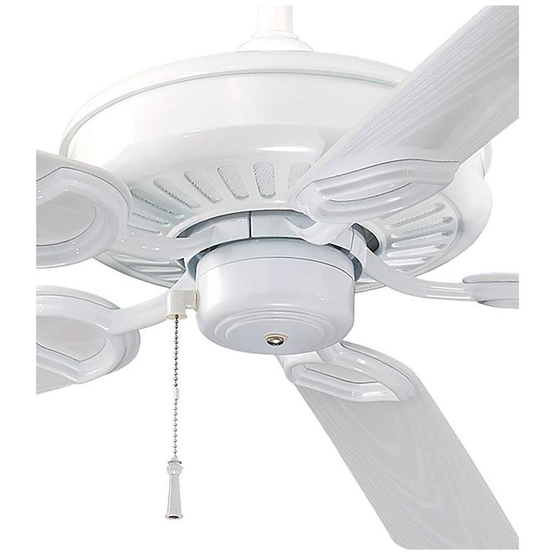 Image 4 54" Minka Aire White Sundowner Wet Rated Ceiling Fan with Pull Chain more views