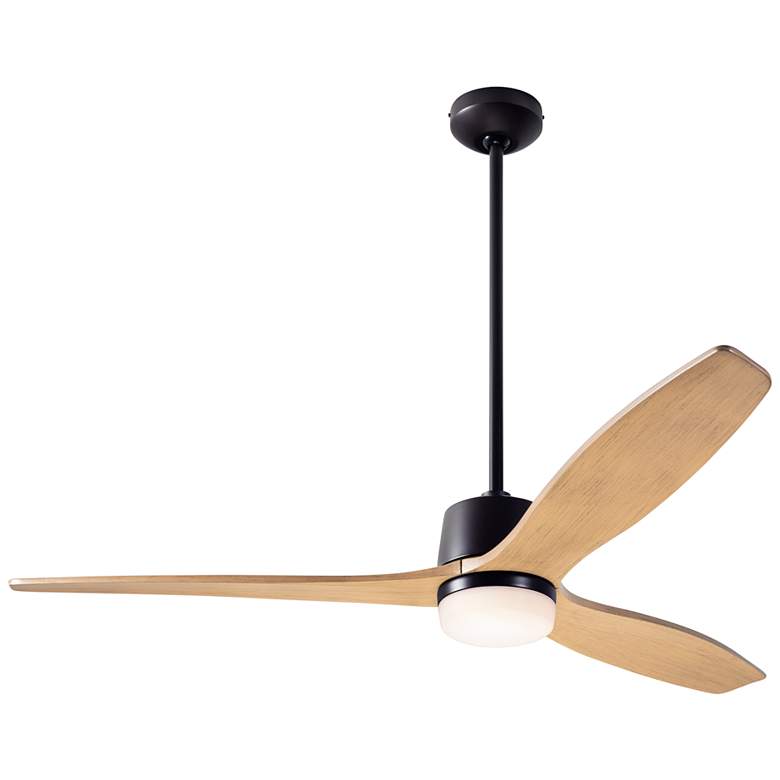 Image 2 54" Modern Fan Arbor Bronze - Maple Damp Rated LED Fan with Remote