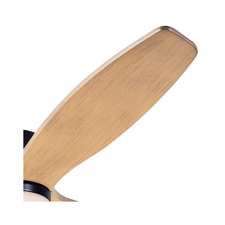 Image 4 54" Modern Fan Arbor Bronze - Maple Damp Rated LED Fan with Remote more views