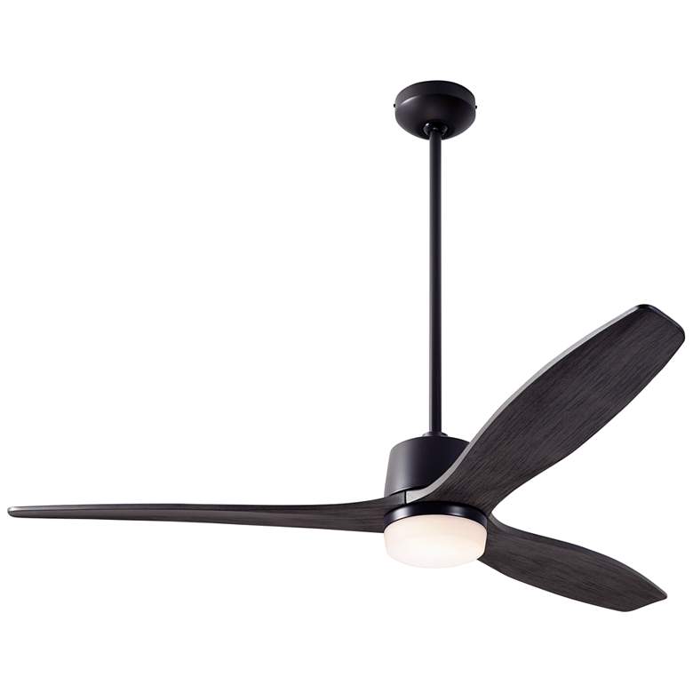 Image 2 54 inch Modern Fan Arbor DC Bronze Ebony Damp Rated LED Fan with Remote