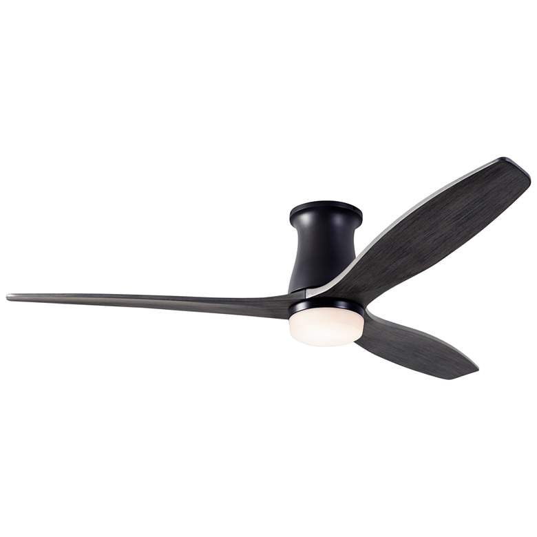 Image 1 54" Modern Fan Arbor DC Bronze Ebony LED Hugger Fan with Remote
