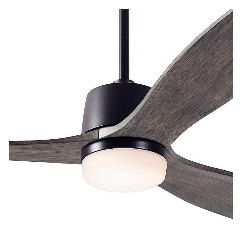 Image 3 54" Modern Fan Arbor DC Bronze Graywash Damp LED Fan with Remote more views