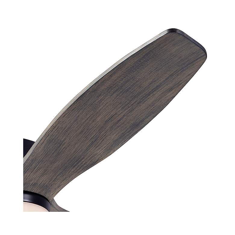 Image 4 54" Modern Fan Arbor DC Bronze Graywash Damp LED Fan with Remote more views