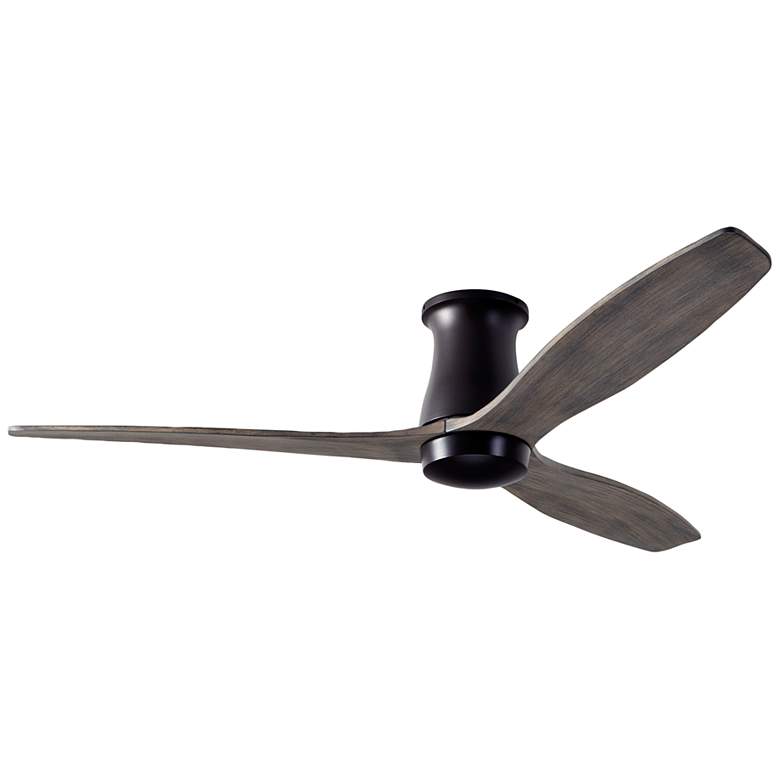 Image 1 54" Modern Fan Arbor DC Bronze Graywash Hugger Ceiling Fan with Remote