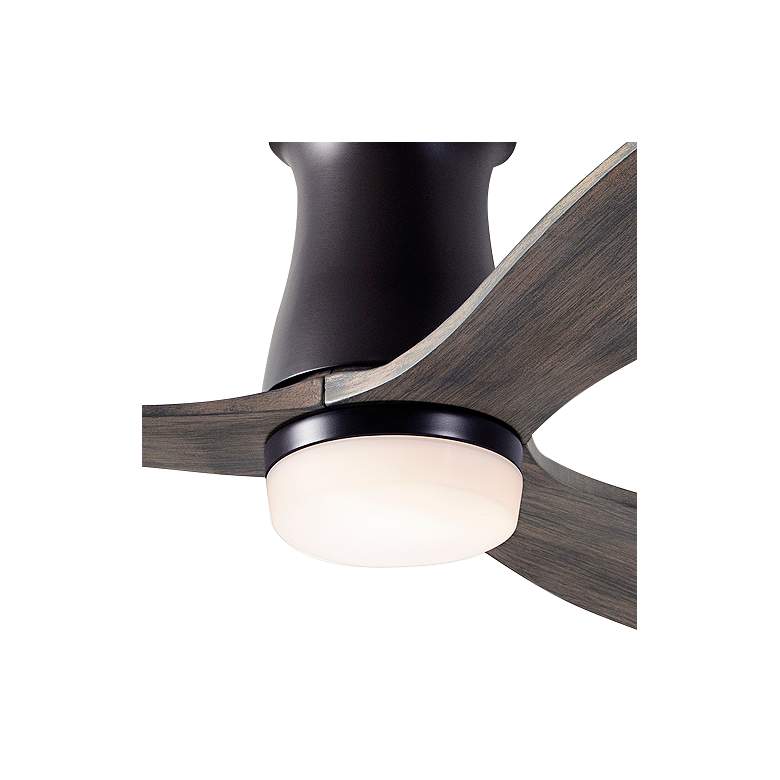 Image 2 54" Modern Fan Arbor DC Bronze Graywash LED Hugger Fan with Remote more views