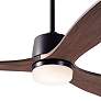 54" Modern Fan Arbor DC Bronze Mahogany Damp LED Fan with Remote