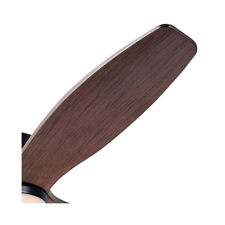 Image 4 54" Modern Fan Arbor DC Bronze Mahogany Damp LED Fan with Remote more views