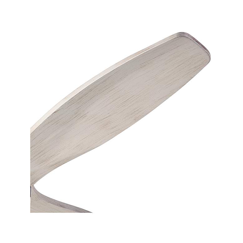 Image 3 54" Modern Fan Arbor DC Bronze Whitewash Damp Hugger Fan with Remote more views