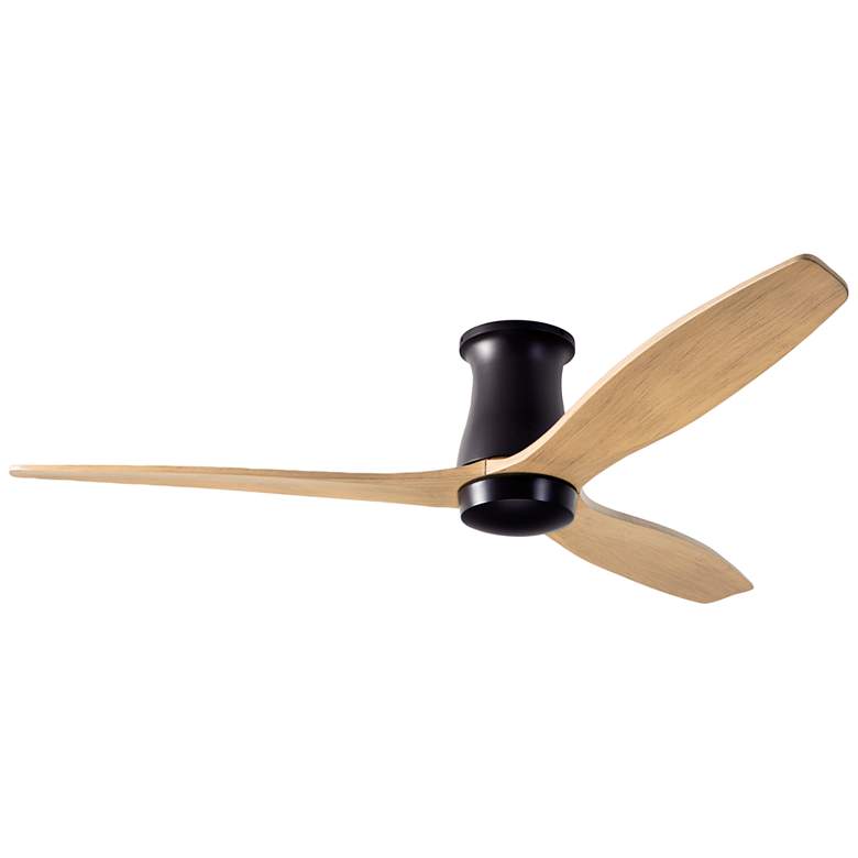 Image 1 54" Modern Fan Arbor DC Dark Bronze and Maple Hugger Fan with Remote