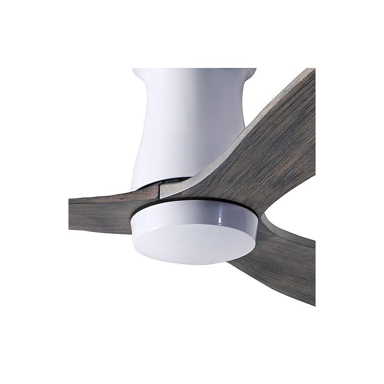 Image 2 54 inch Modern Fan Arbor DC Gloss White and Graywash Hugger Ceiling Fan more views