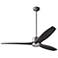 54" Modern Fan Arbor DC Graphite Ebony Damp Rated Fan with Remote