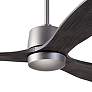 54" Modern Fan Arbor DC Graphite Ebony Damp Rated Fan with Remote