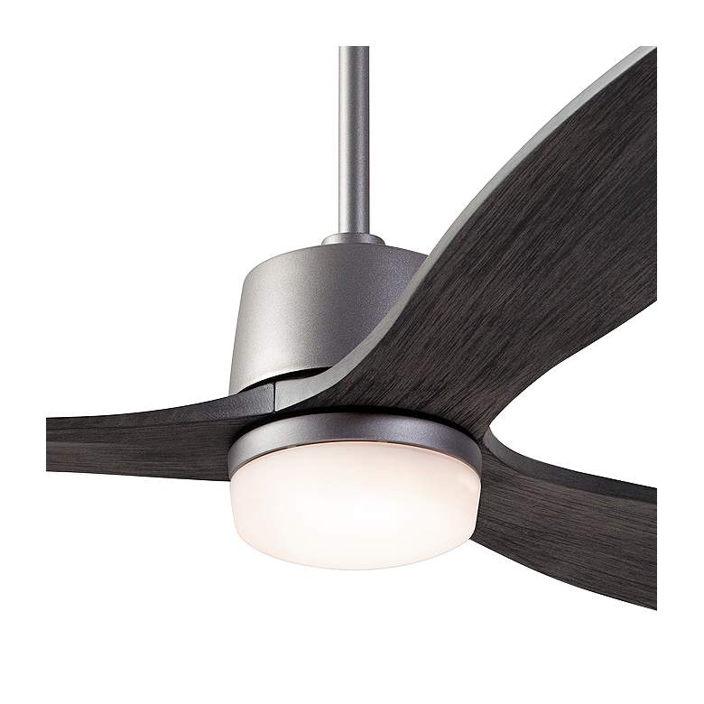 Image 3 54 inch Modern Fan Arbor DC Graphite Ebony Damp Rated LED Fan with Remote more views