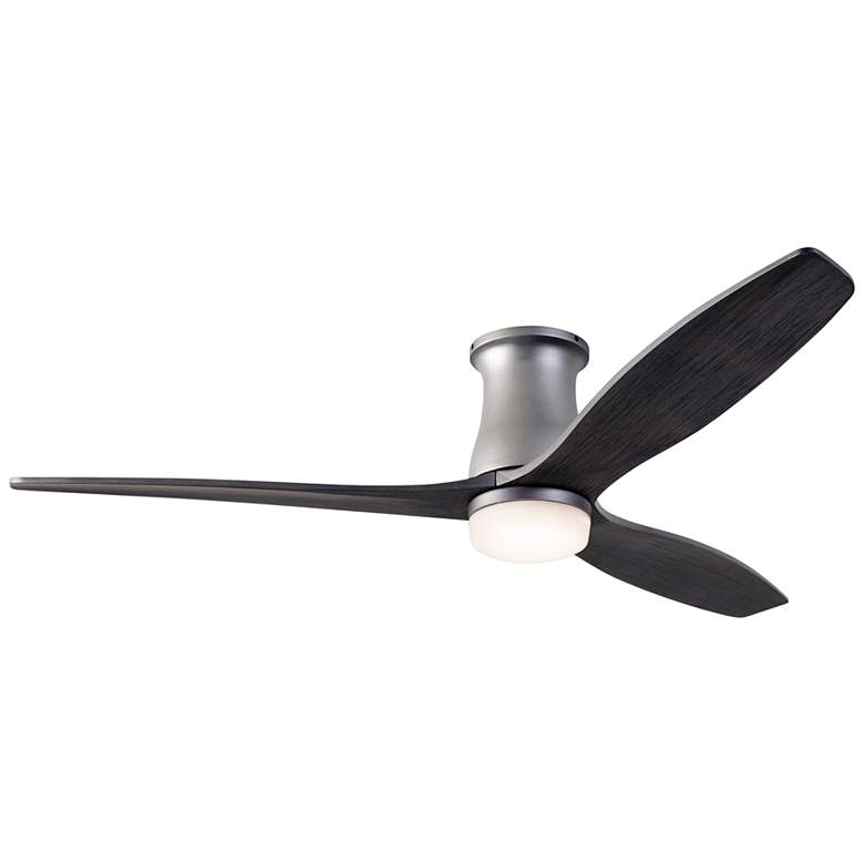 Image 1 54" Modern Fan Arbor DC Graphite Ebony LED Hugger Fan with Remote