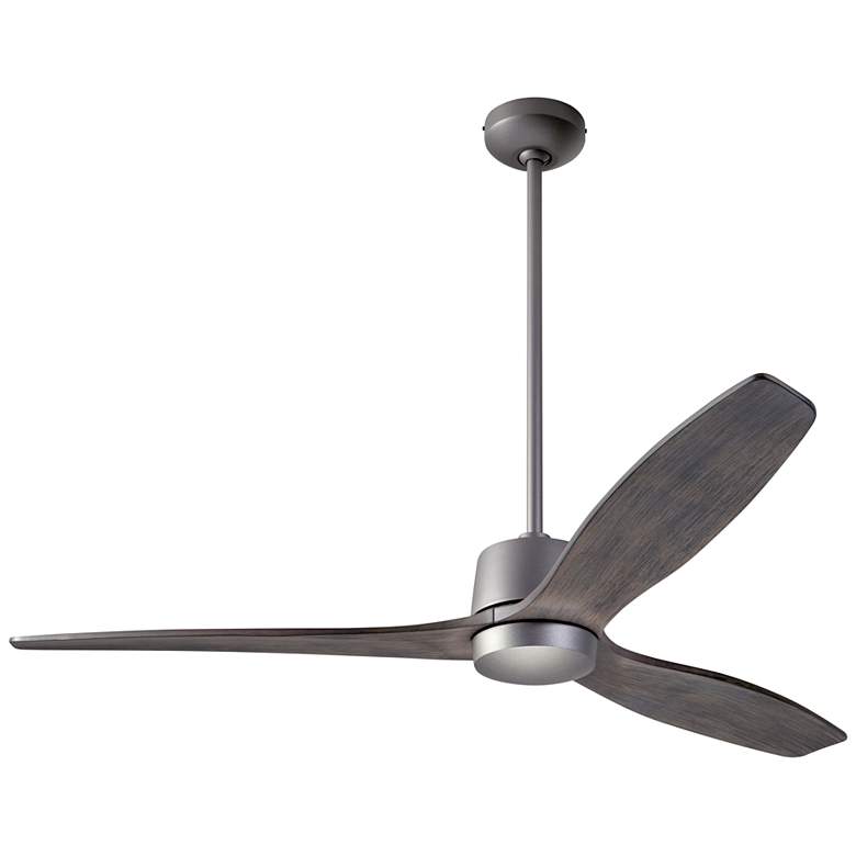 Image 2 54 inch Modern Fan Arbor DC Graphite Graywash Damp Ceiling Fan with Remote