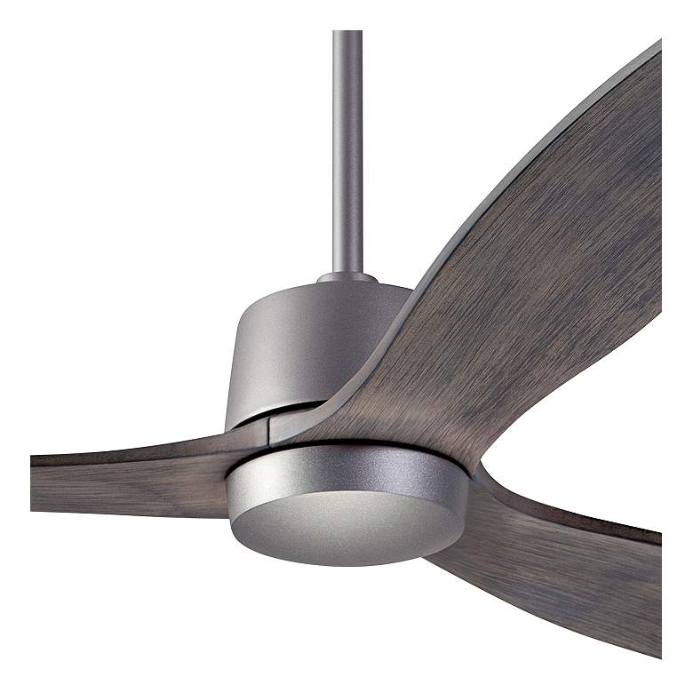 Image 3 54" Modern Fan Arbor DC Graphite Graywash Damp Ceiling Fan with Remote more views