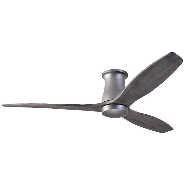 Image 1 54 inch Modern Fan Arbor DC Graphite Graywash Damp Hugger Fan with Remote
