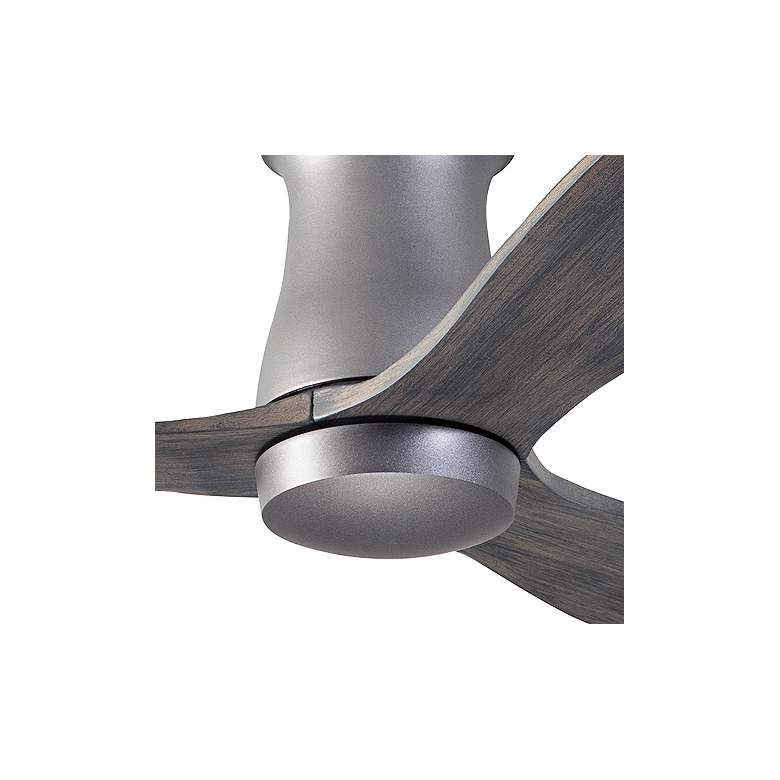 Image 2 54" Modern Fan Arbor DC Graphite Graywash Damp Hugger Fan with Remote more views
