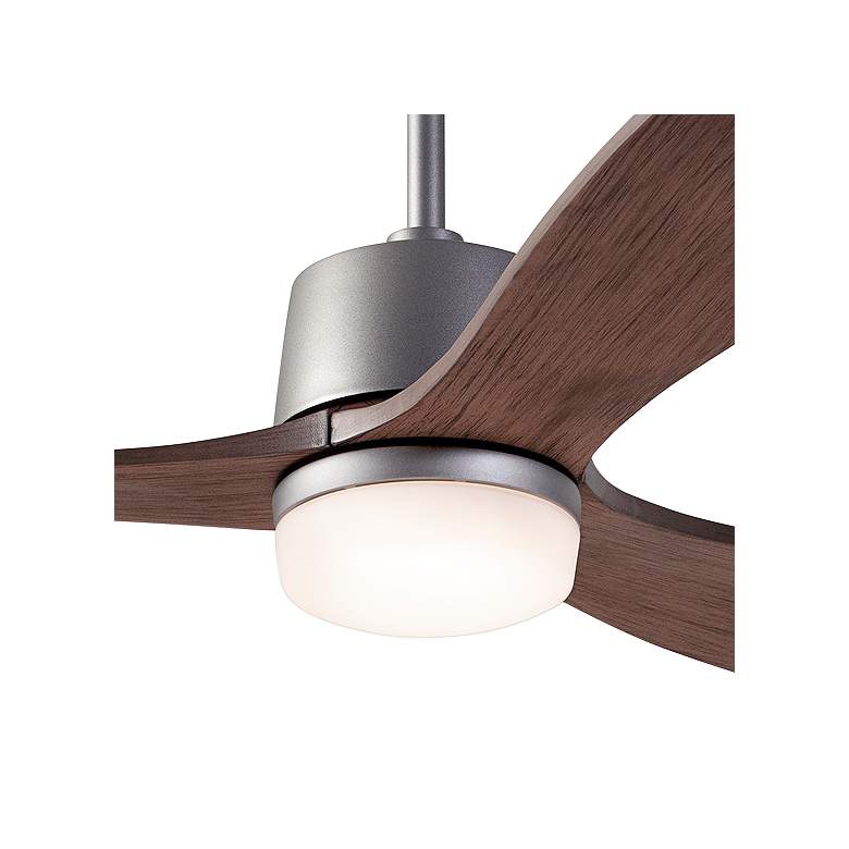 Image 3 54" Modern Fan Arbor DC Graphite Mahogany Damp LED Fan with Remote more views