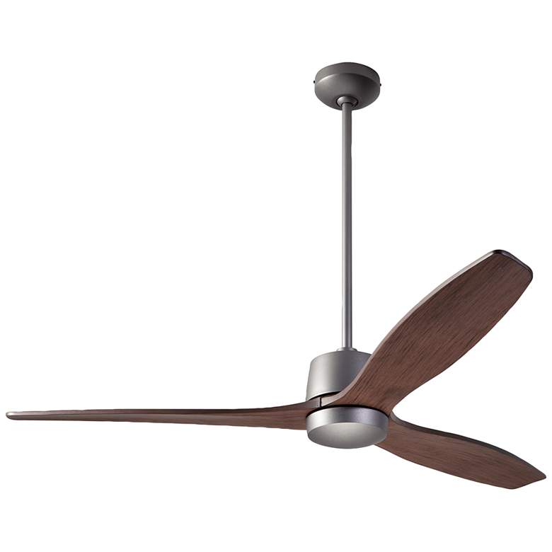 Image 2 54" Modern Fan Arbor DC Graphite Mahogany Damp Rated Fan with Remote